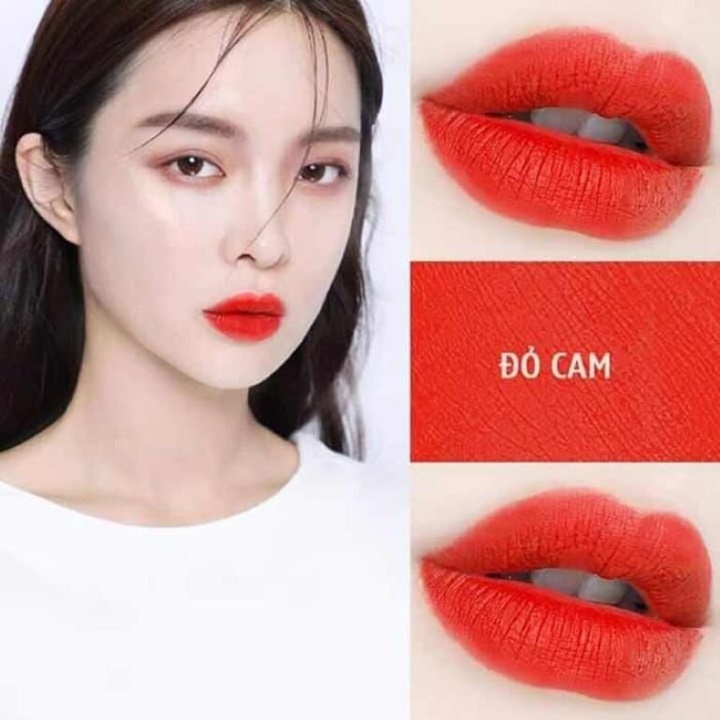 Son Belle Đỏ Cam, Siêu Lì, Mềm, Mịn, Bám Môi - SN787