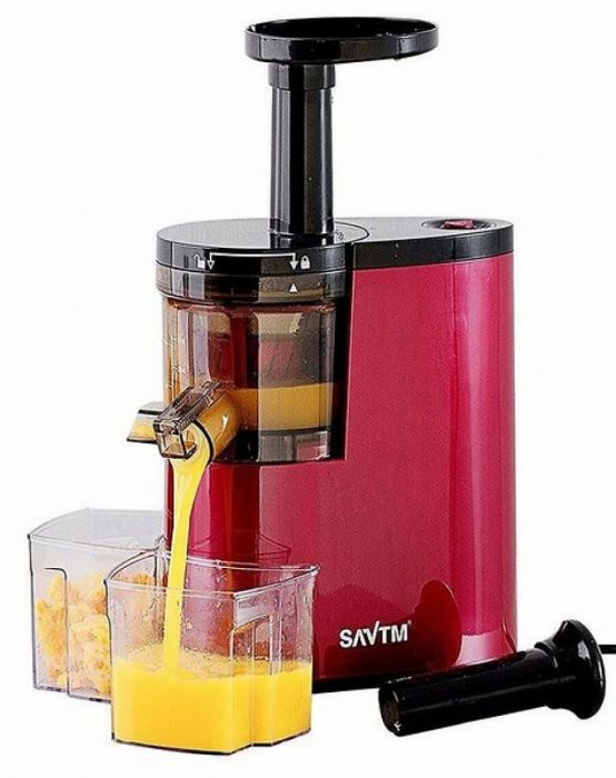 Máy ép trái cây tốc đó chậm cao cấp SATVM  JE-07 (Màu đỏ)