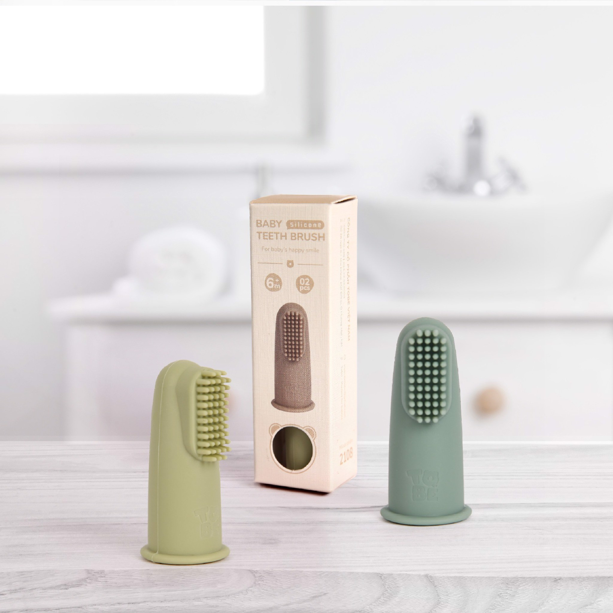 BÀN CHẢI NGÓN TAY RƠ LƯỠI SILICONE TOBÉ