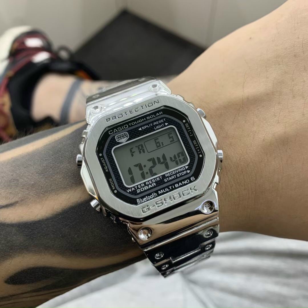 Đồng hồ Casio G Shock nam nữ B5000 thép không gỉ, không phai màu, kiểu dáng thể thao năng động - OneTime Store