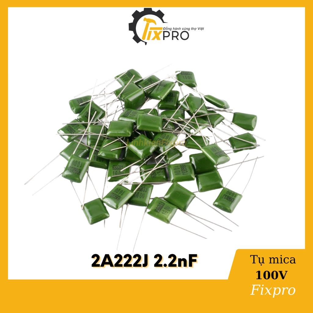 Tụ mica 2a222j 2.2nf 100v