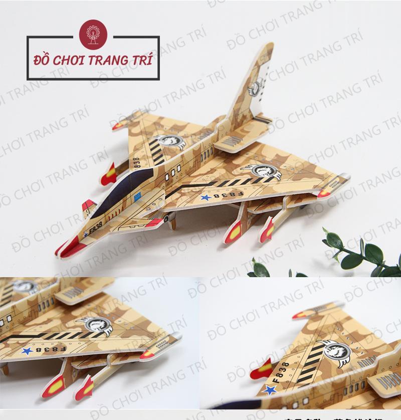 Mô hình 3D giấy tự lắp ráp - Mô hình MÁY BAY QUÂN SỰ