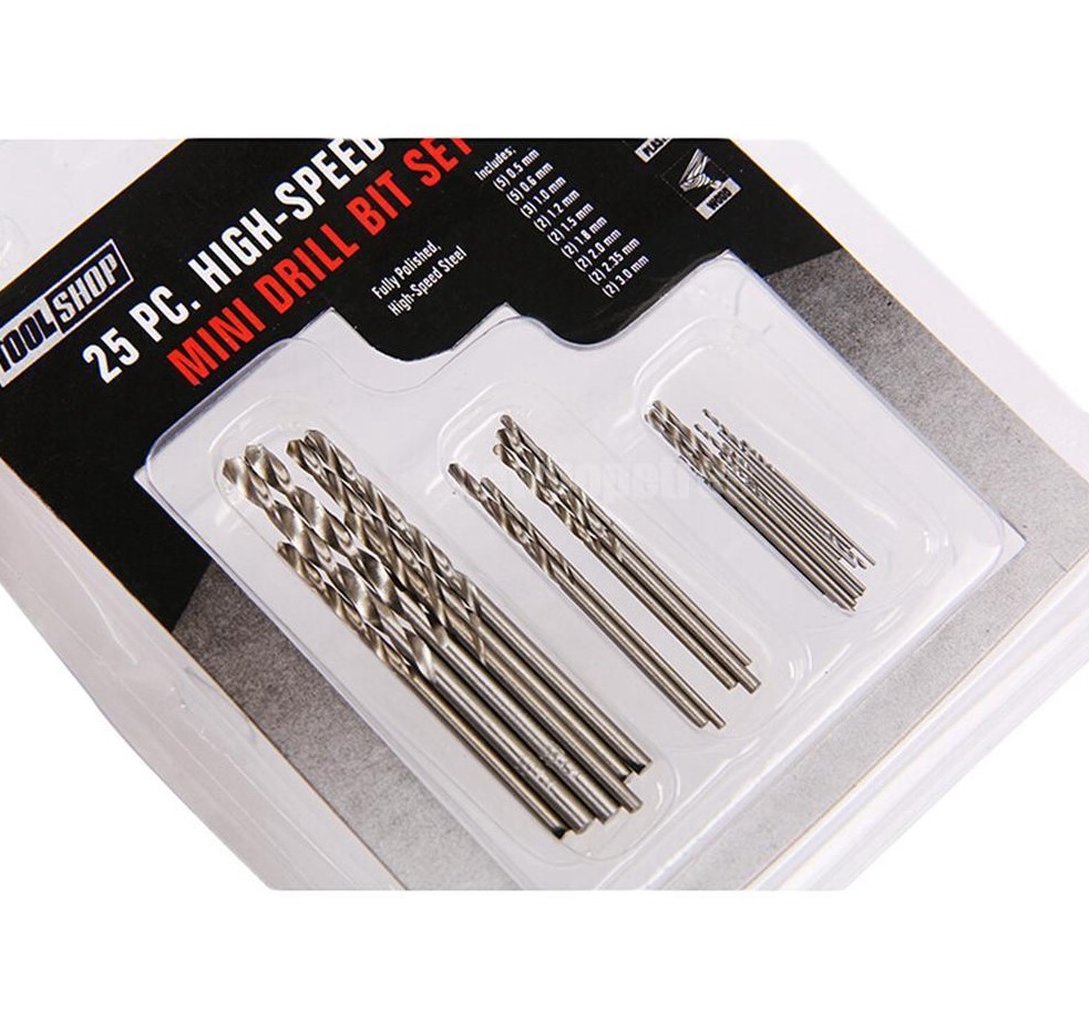 Bộ 25 mũi khoan sắt mini tiện dụng - diy582