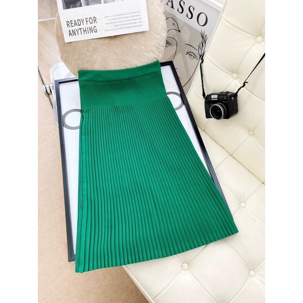 CHÂN VÁY DẬP LI DÁNG DÀI