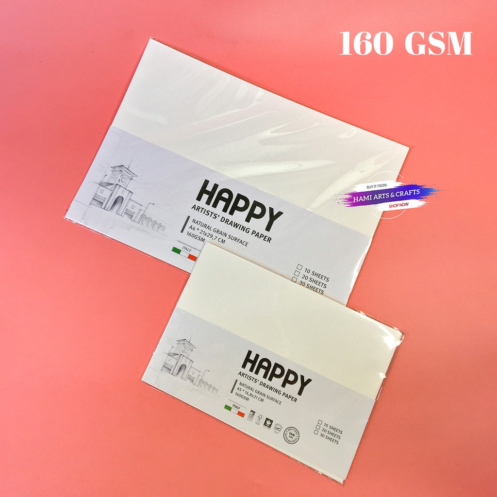 Giấy A4 vẽ 160gsm HAPPY (1 tờ)