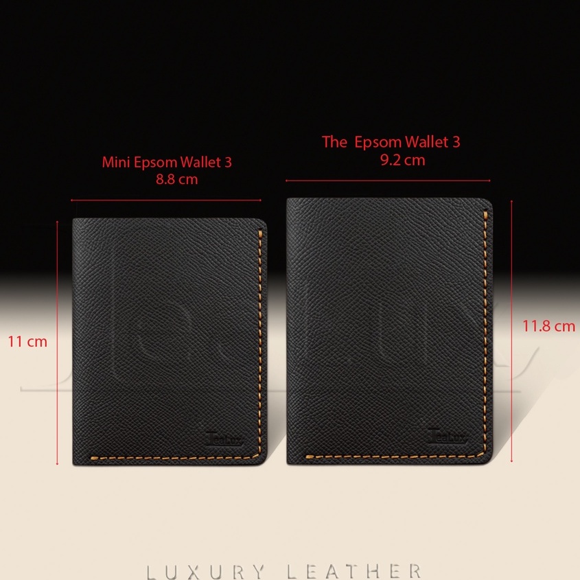 Ví Da Epsom Dáng Đứng Handmade LEALUX Epsom Wallet 3