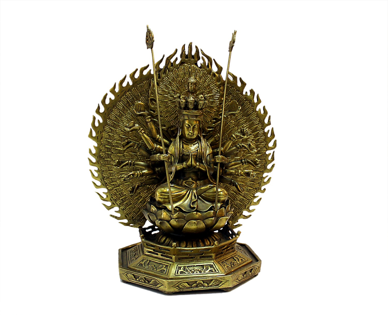 Tượng Phật bà thiên thủ thiên nhãn cao 25cm