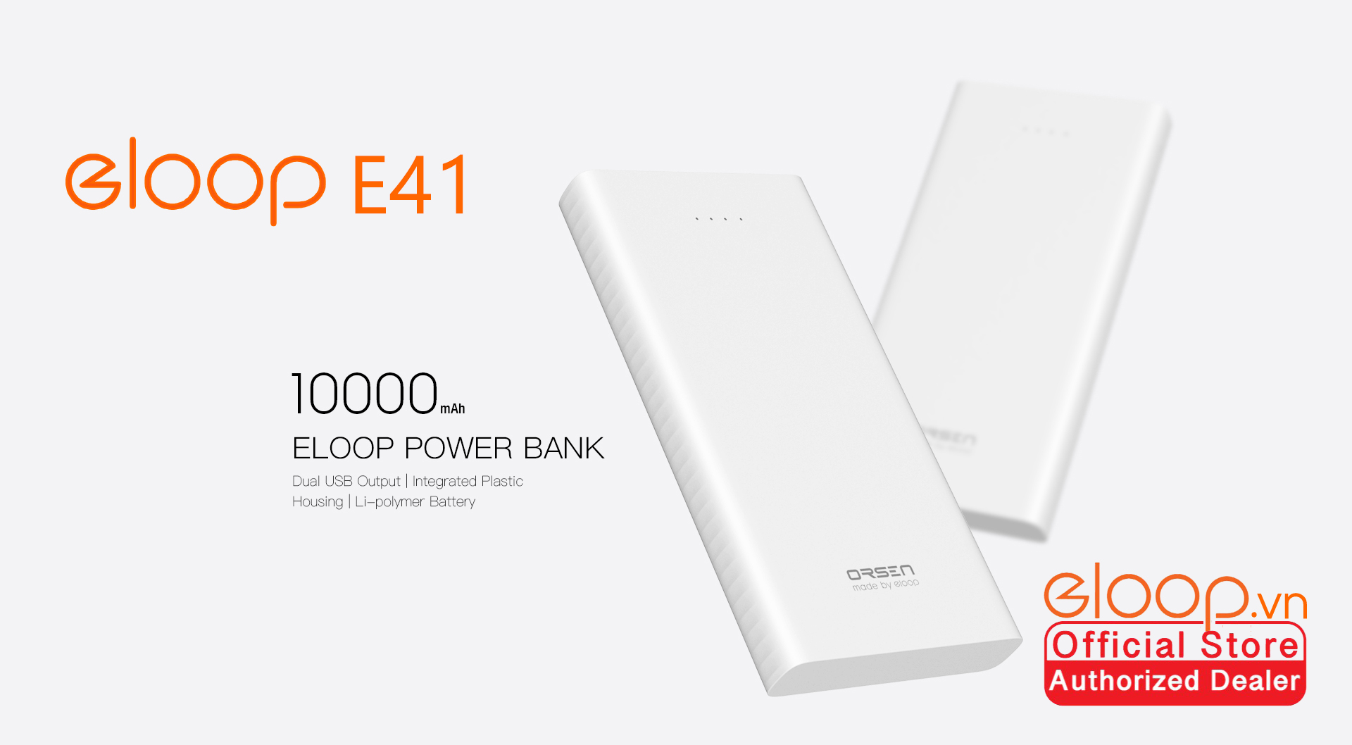 Pin Sạc Dự Phòng ELOOP E41 10.000mAh - Hãng Phân Phối Chính Thức