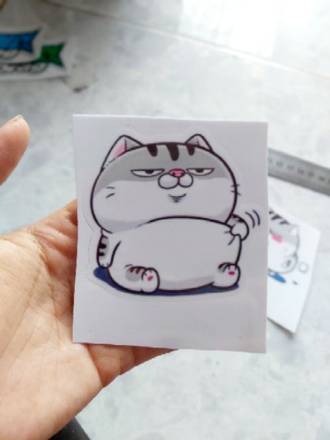 Combo 2 Tem Sticker Mèo Ú Cute Giá Rẻ