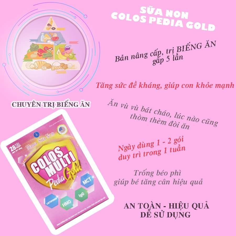 [ MẪU MỚI ] Mama sữa non colos multy pedia gold