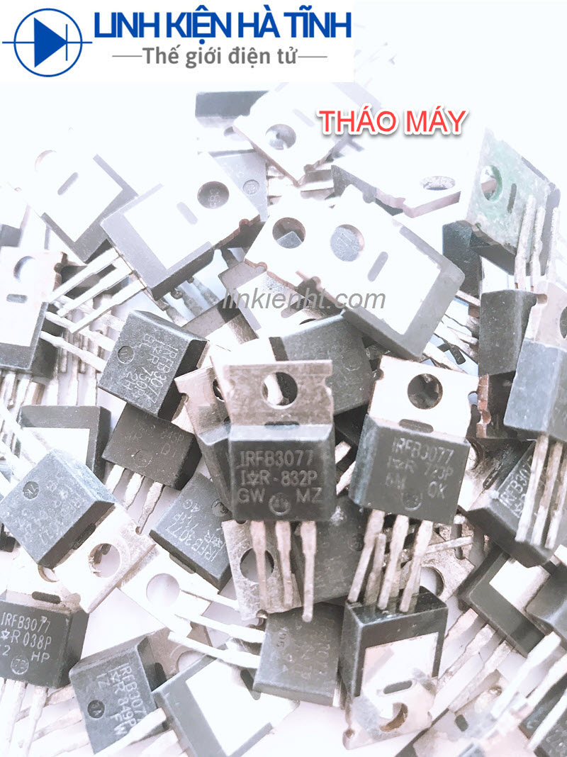 3 con mosfet irfb3077 210a 75v chính hãng tháo máy