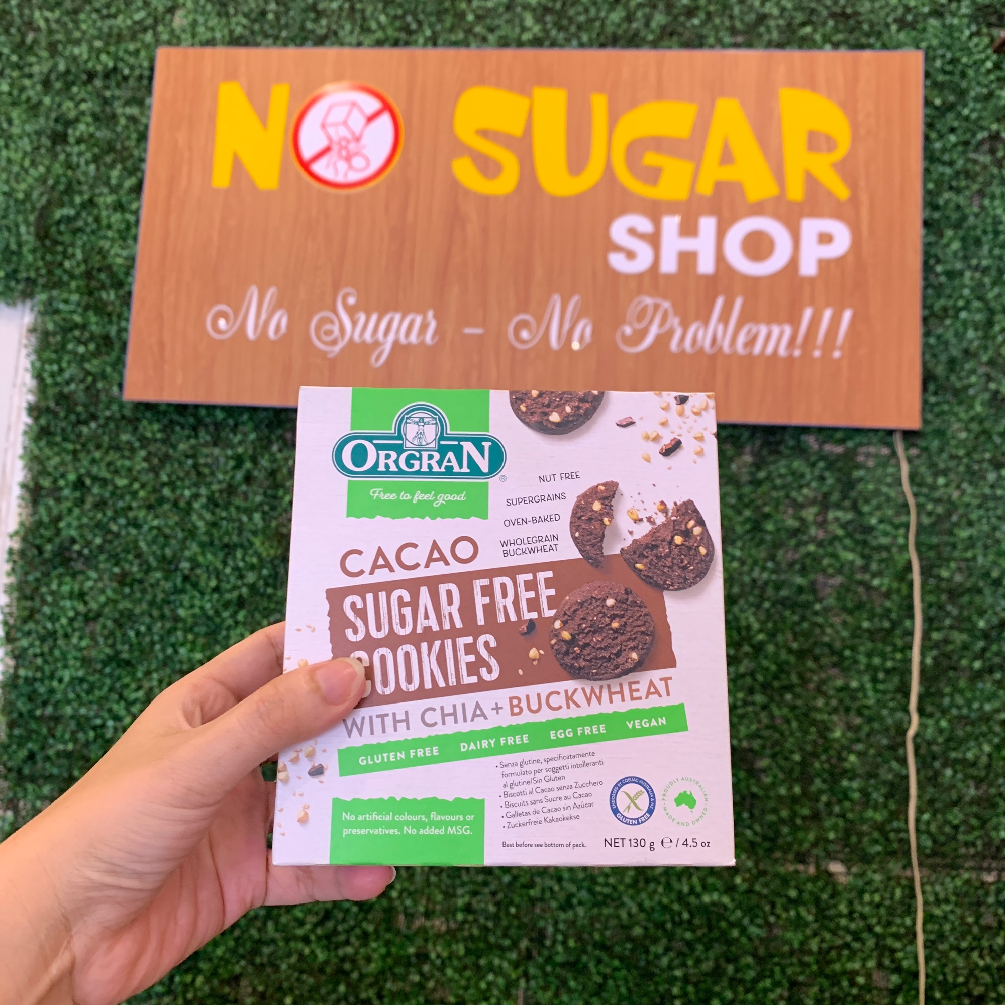 Bánh cookie sugar free cacao hạt chia và kiều mạch