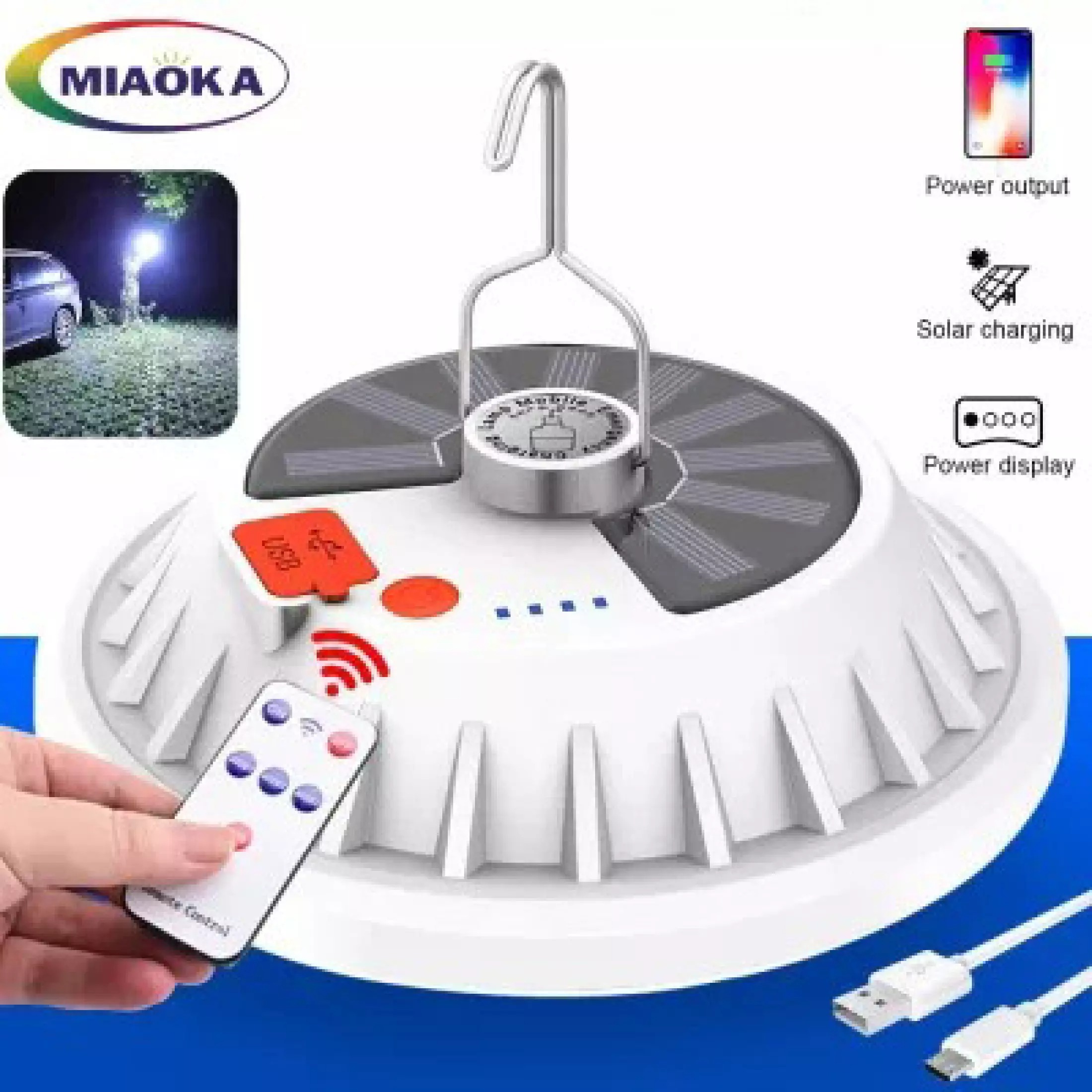 Bóng Đèn Tích Điện 200W Bóng Đèn Năng Lượng Mặt Trời 24 LED 4 Chế Độ Sử Dụng Cho Đi Du Lịch Qua Đêm Hàng Chính Hãng Cao Câp - Bảo Hành Toàn Quốc 1 Đổi 1 Bởi Nhà Bán Hàng Mega big 5.0