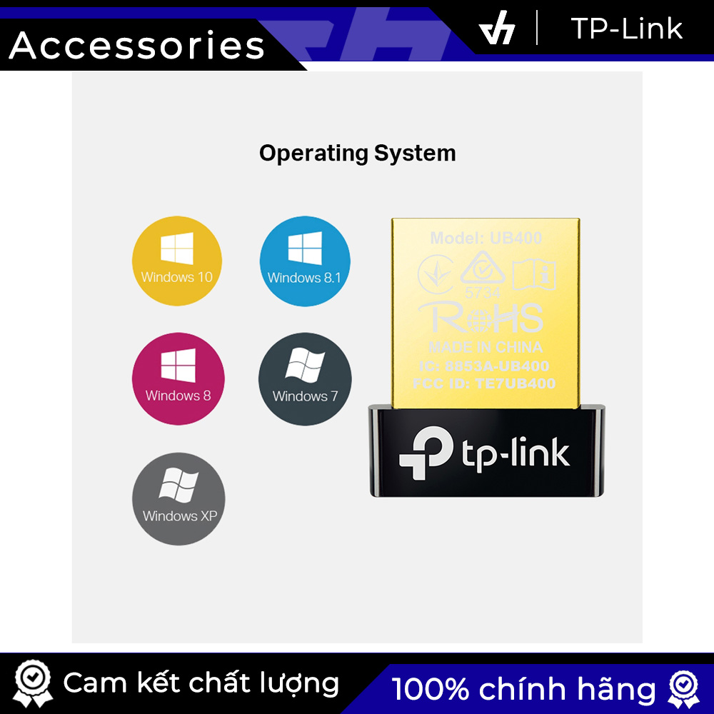 USB Bluetooth 4.0 TP-Link UB400 dùng cho máy tính (Đen)