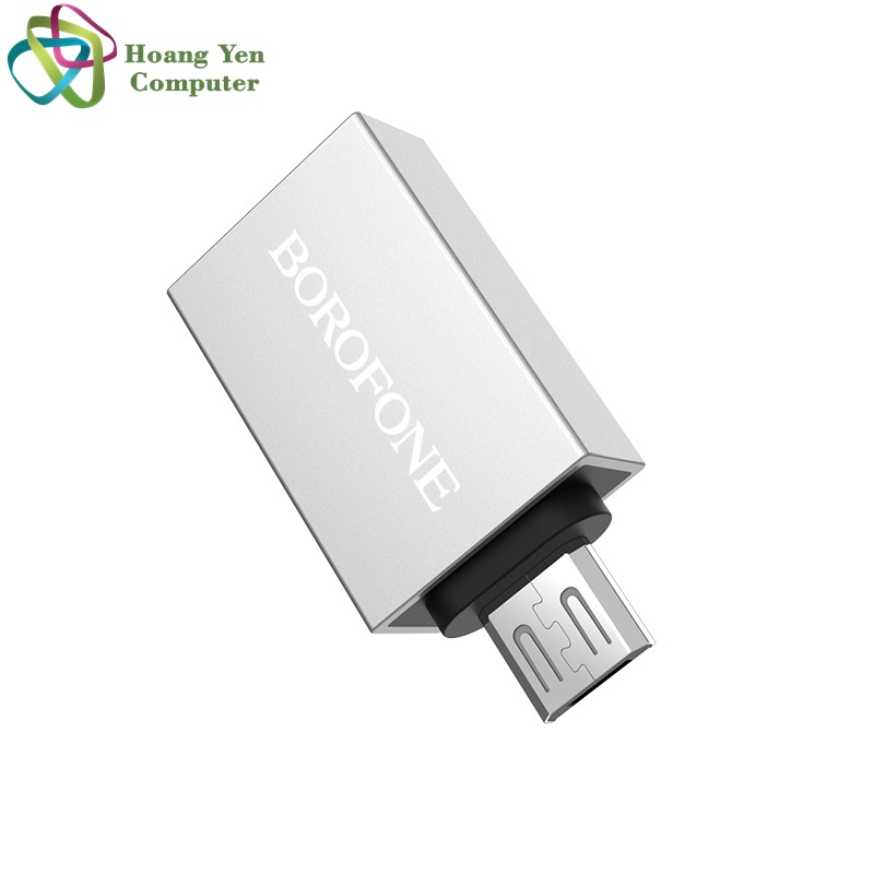 Đầu chuyển otg usb 3.0 borofone bv2 bv3 - bh 12 tháng 1 đổi 1 - hoàng yến computer
