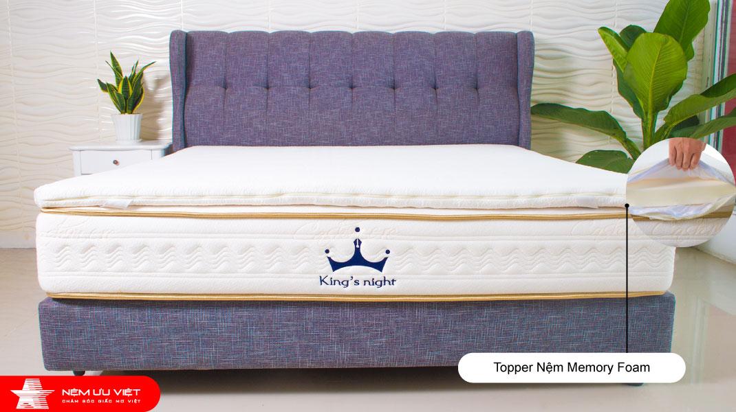 [HCM]Topper nệm Memory Foam Ưu Việt mềm mại êm ái