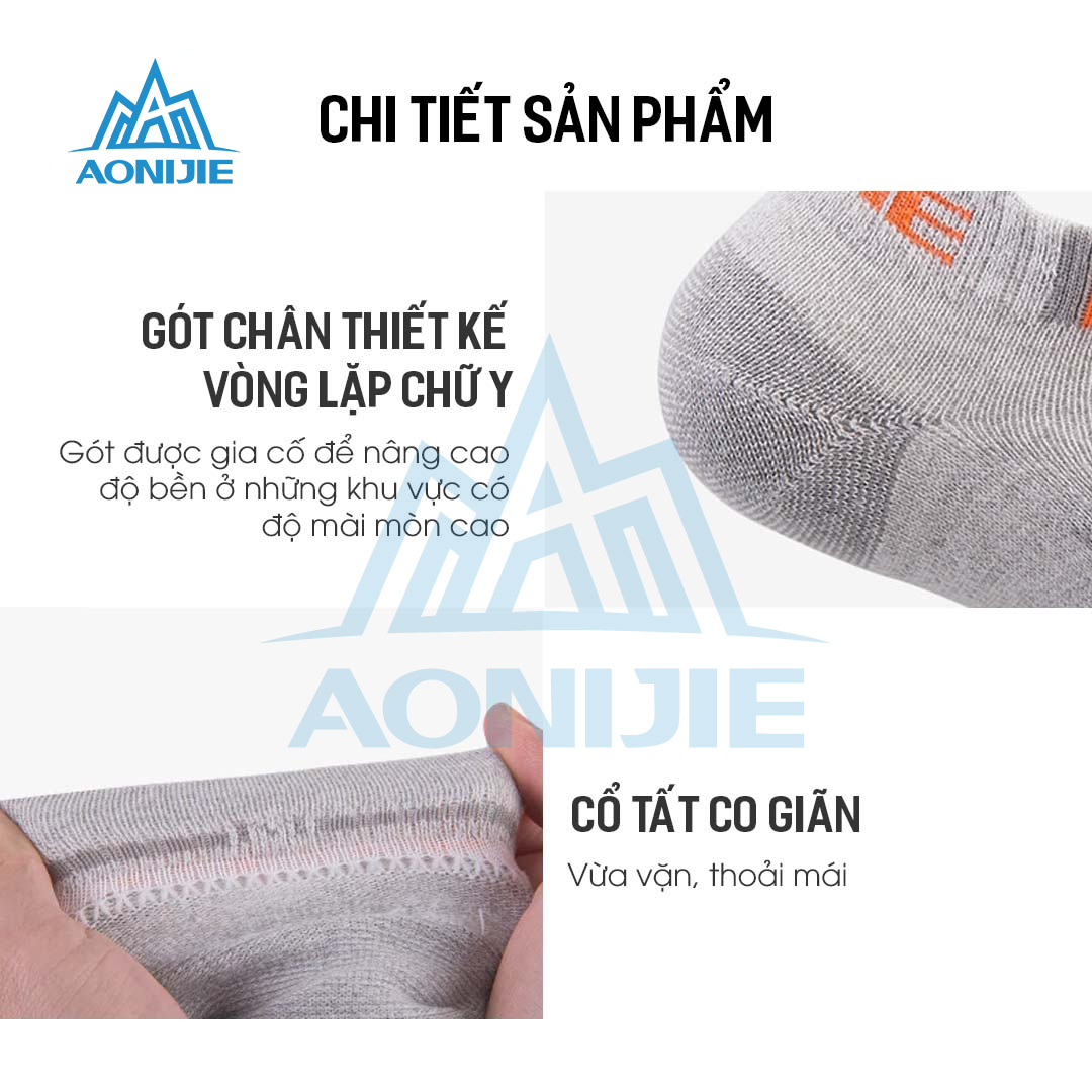 Combo 3 Đôi Tất Chạy Bộ Thể Thao Aonijie E4101