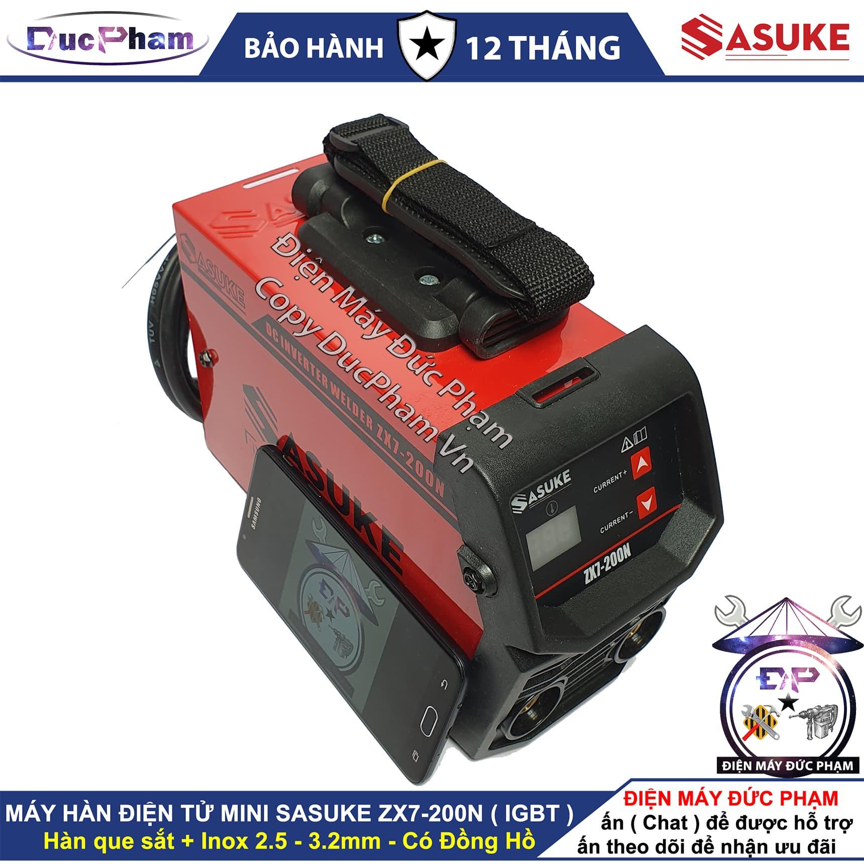 Máy hàn mini Sasuke ZX7-200N có đồng hồ - Điện Máy Đức Phạm - DucPham Vn ,máy hàn que 200A , máy hàn điện tử , máy hàn mini gia đình