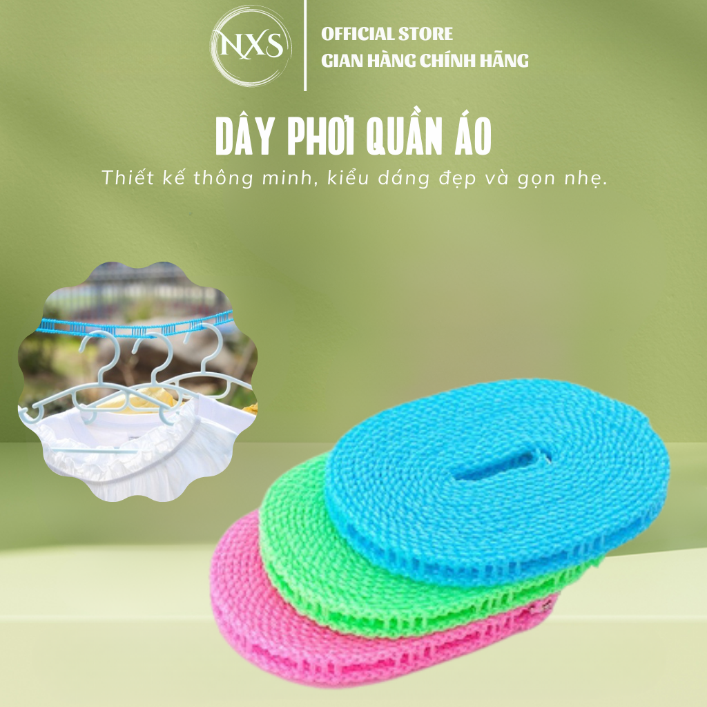 Dây Phơi Quần Áo Chống Dồn Đồ Dây Phơi Đồ Đa Năng Thông Minh - Mixasale