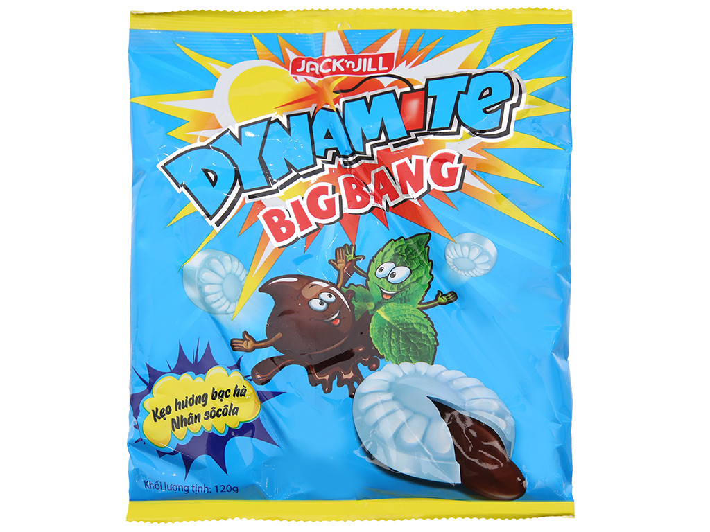 Kẹo hương bạc hà nhân socola Dynamite Big Bang - KHBHSDBB120G