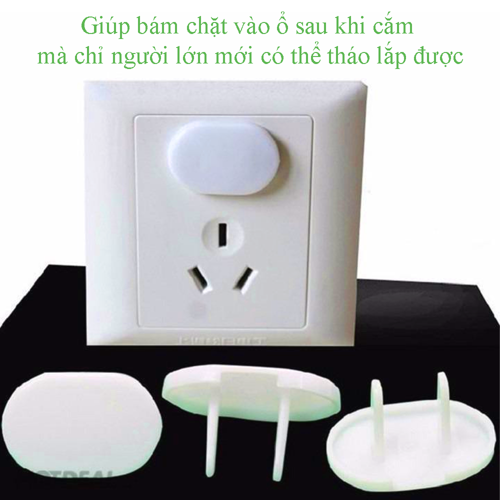 Combo 10 nút bịt ổ điện chống giật, an toàn cho bé