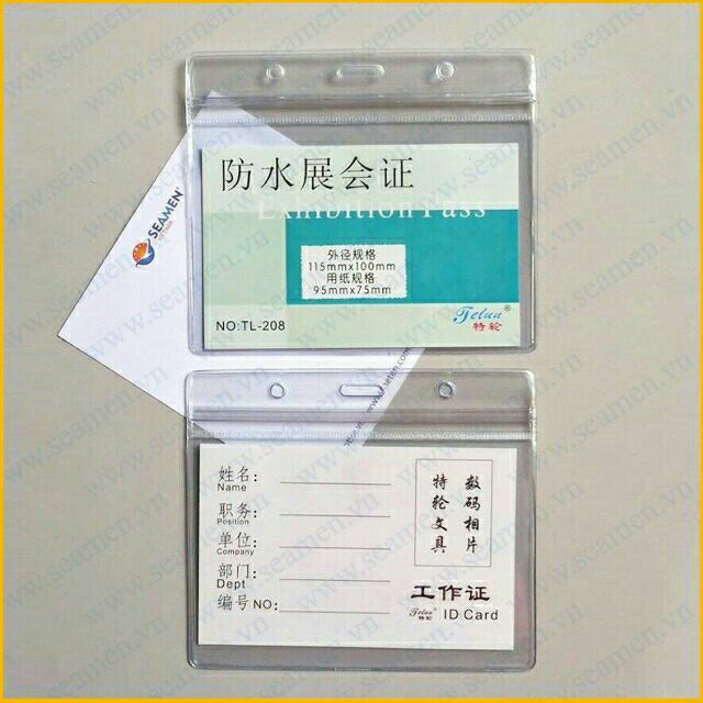 [HCM]Thẻ Đeo Nhựa Dẻo + Dây Đeo
