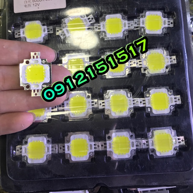 Chip Led 10w-12v giá 2 chiec