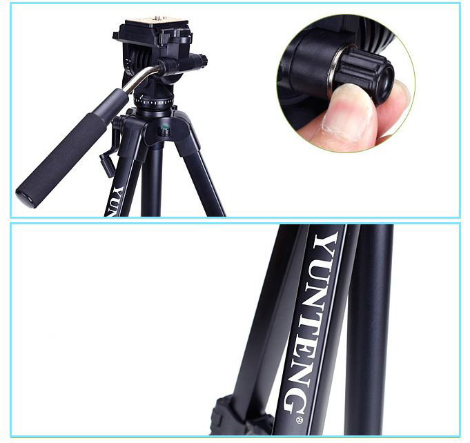 Chân máy ảnh tripod YUNTENG VCT–691 (tặng kẹp điện thoại)