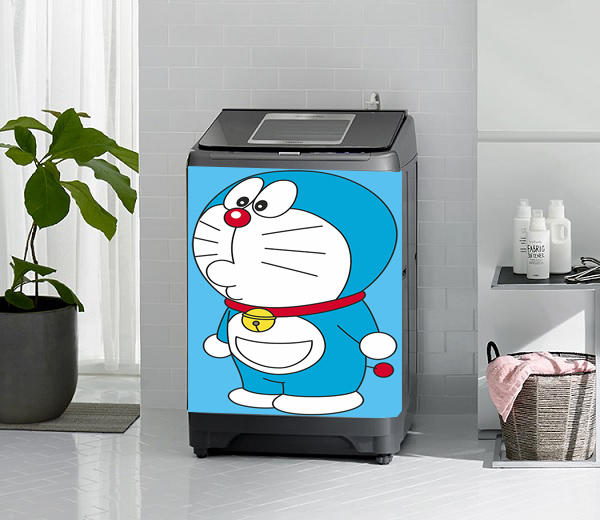 [HCM]Decal dán máy giặt mẫu Doraemon 16