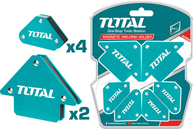Bộ ke góc nam châm hàn 3 góc Total TAMWH6002