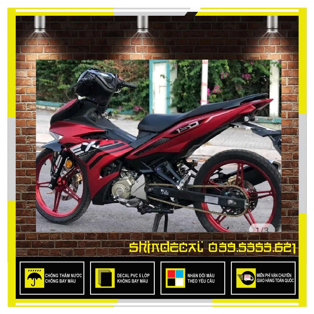FREESHIP-- TEM RỜI EXCITER 150 2020 ĐỎ NHÁM