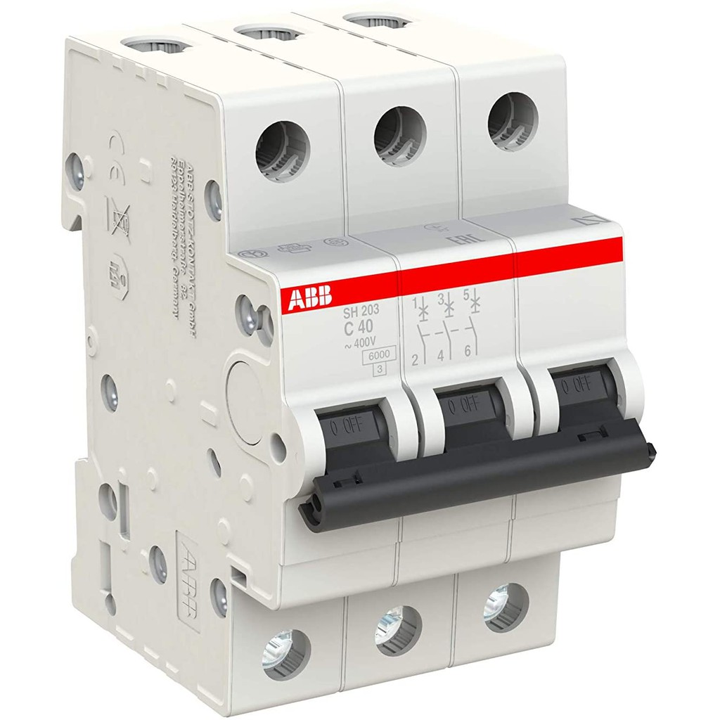 Cầu dao/ aptomat tự động mcb abb 3p 40a 6ka 2cds213001r0404