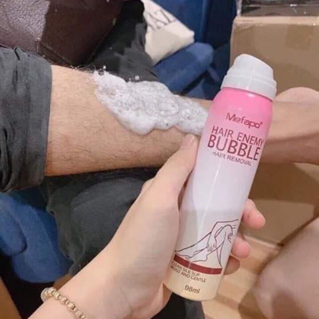 Xịt Tẩy Lông Cấp Tốc Không Đau Mefapo Hair Enemy Bubble cho bạn thoải mái tự tin khoe dáng