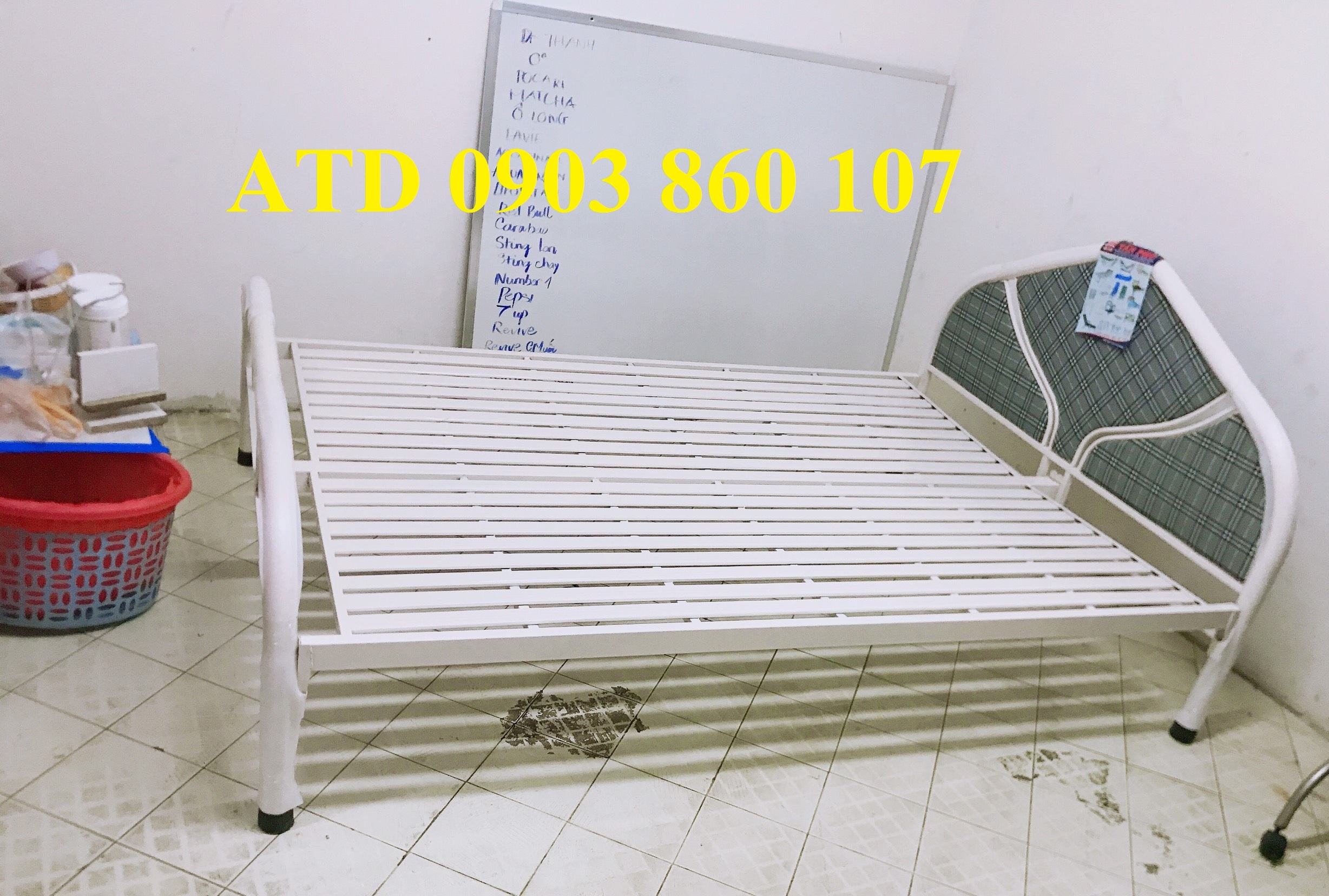 Giường sắt đơn - giường ngủ sắt giá rẻ 80cm 1m1m21m41m6... hcm bình dương