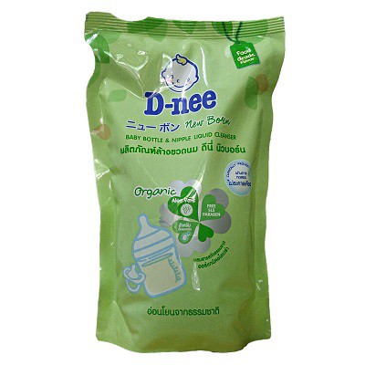 COMBO 3 TÚI 600 ML DNEE ORGANIC RỬA BÌNH SỮA THÁI LAN