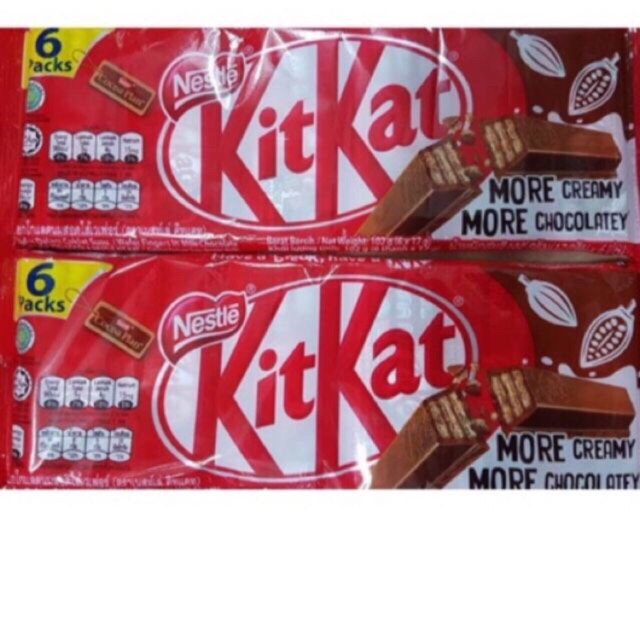Kitkat socola gói 6 thanh 102 gram date 10 2022