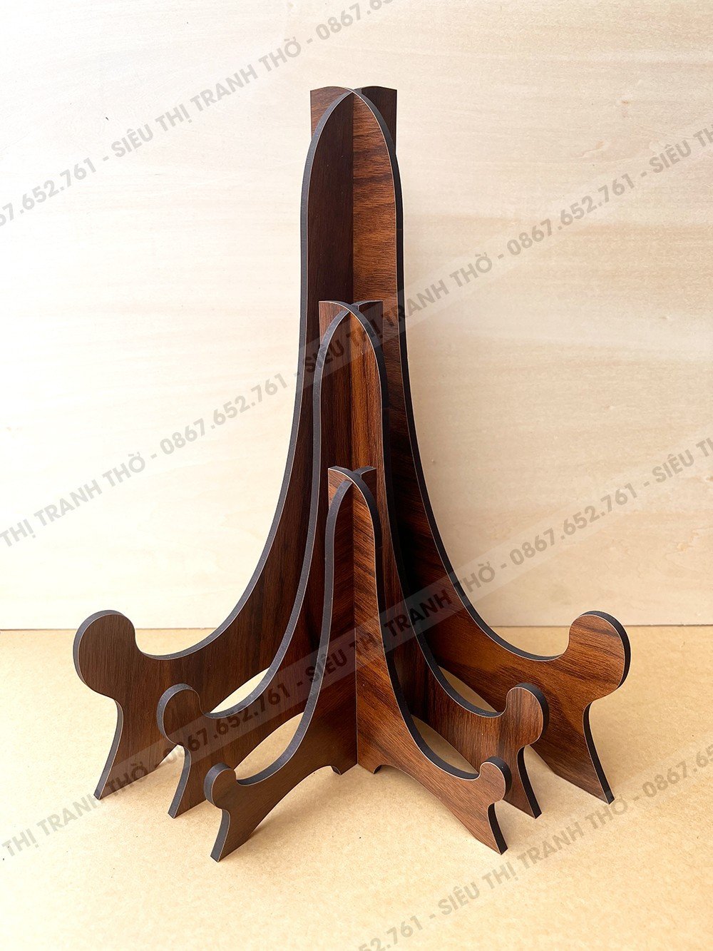 Giá đỡ để khung tranh/khung ảnh bằng gỗ chắc chắn y hình