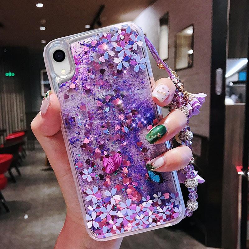 ỐP LƯNG IPHONE NHŨ HOA ĐÀO ( Tặng Dây Đeo Tay ) 6/6s/6plus/7/8s /7plus/8plus/X/Xs/XsMax