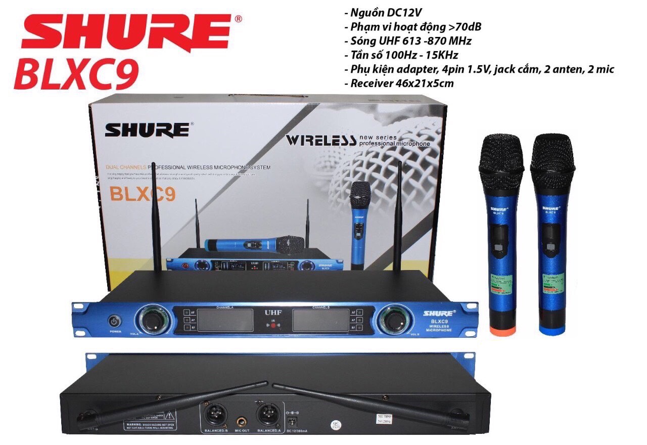 Micro không dây mới Shure BLXC9