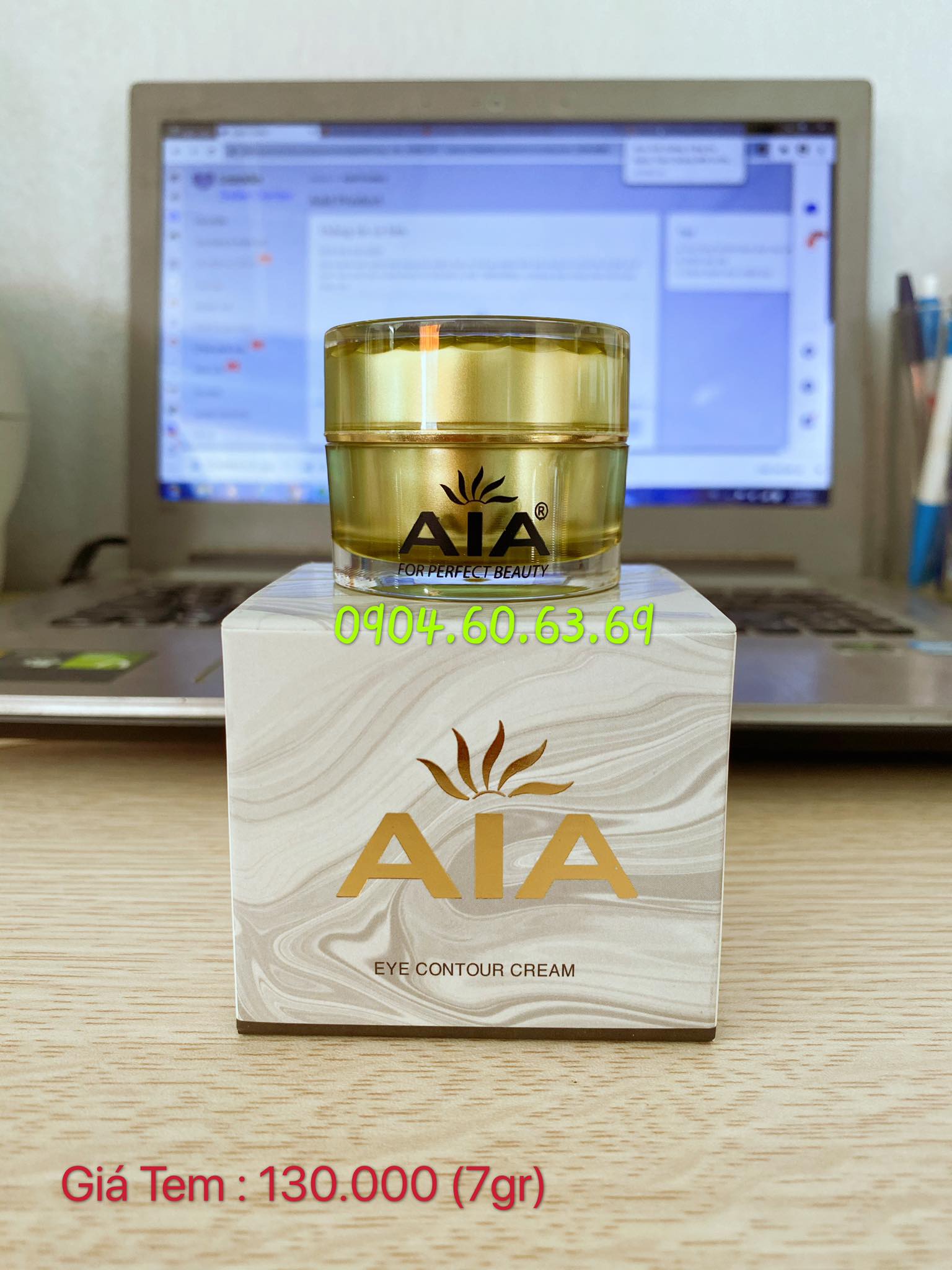 Kem aia nám trắng da phục hồi ngừa thâm quầng mắt 7g