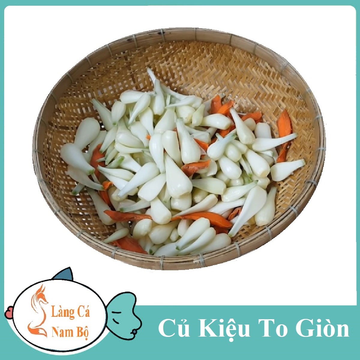 Dưa kiệu siêu giòn rụm muối củ kiệu trắng giòn, ngon đúng điệu trong ngày tết