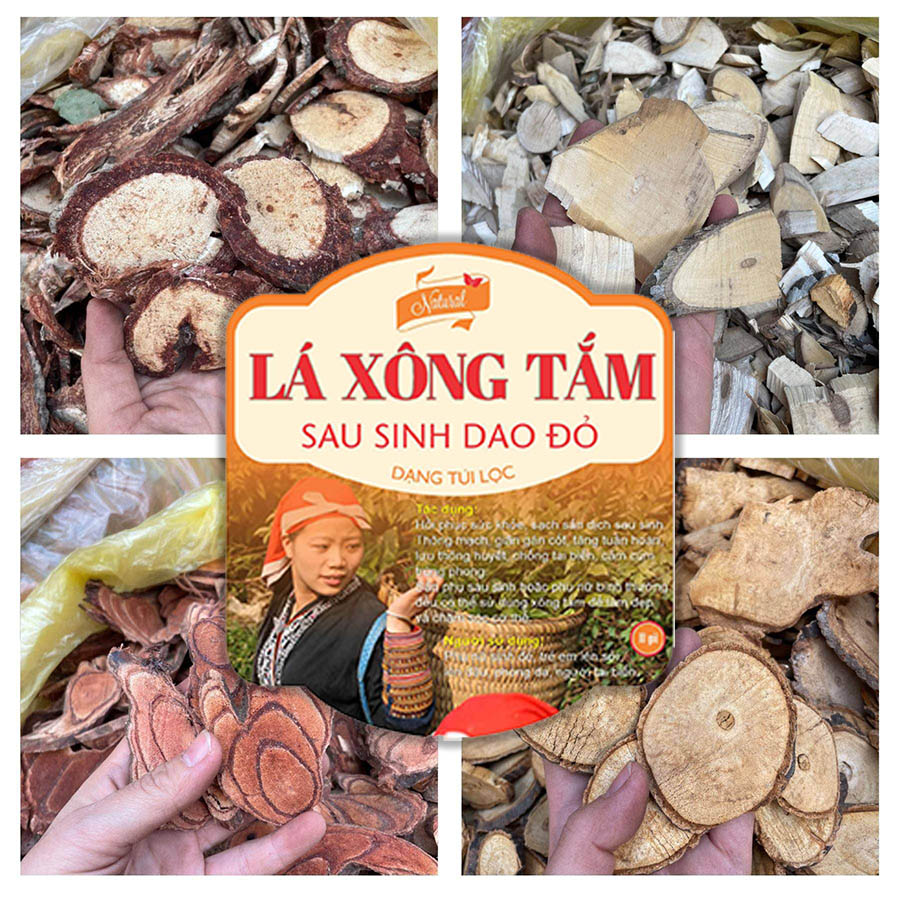 Lá Xông Tắm Dân Tộc Dao Đỏ 10 Túi Lọc