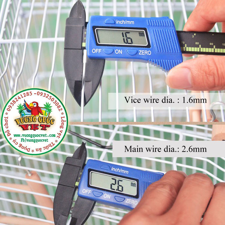 Lồng nuôi vẹt VQV-3016
