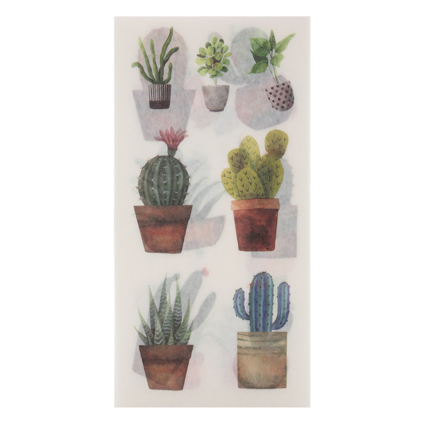 [HCM]Bộ 6 Tấm Sticker Dán Trang Trí - Cây Cảnh Mini
