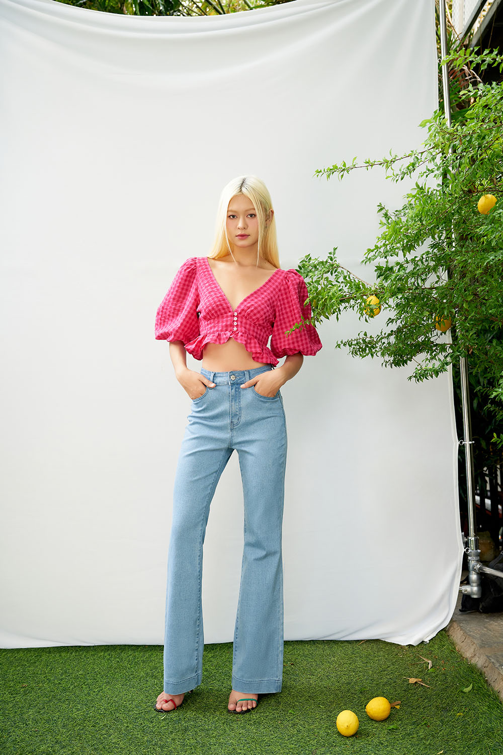 DOTTIE - Quần jeans dài ống loe - Q0312