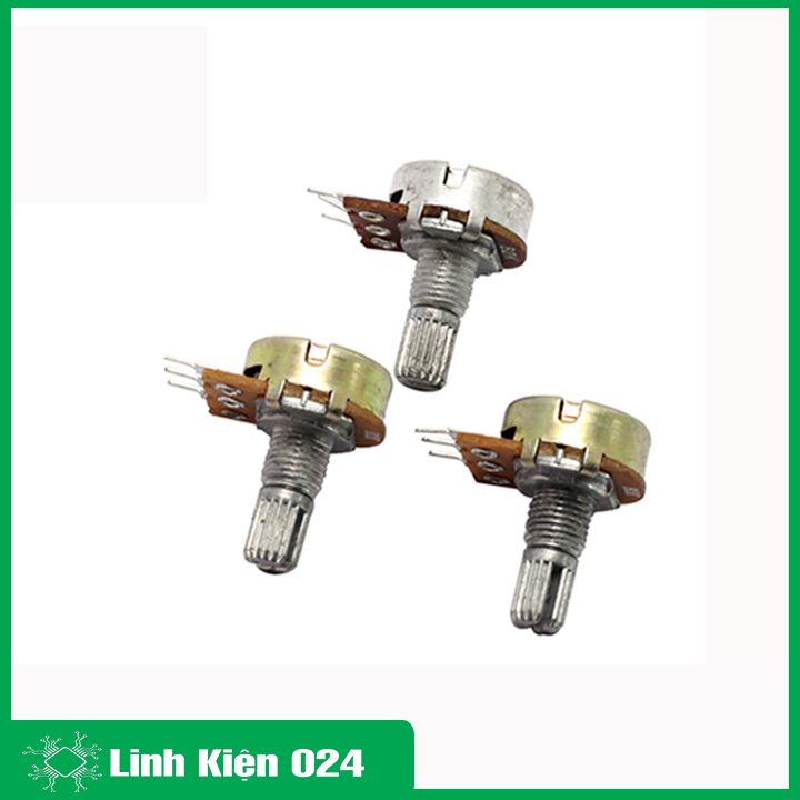 Chiết áp đơn 100K, biến trở volume B100K 3 chân