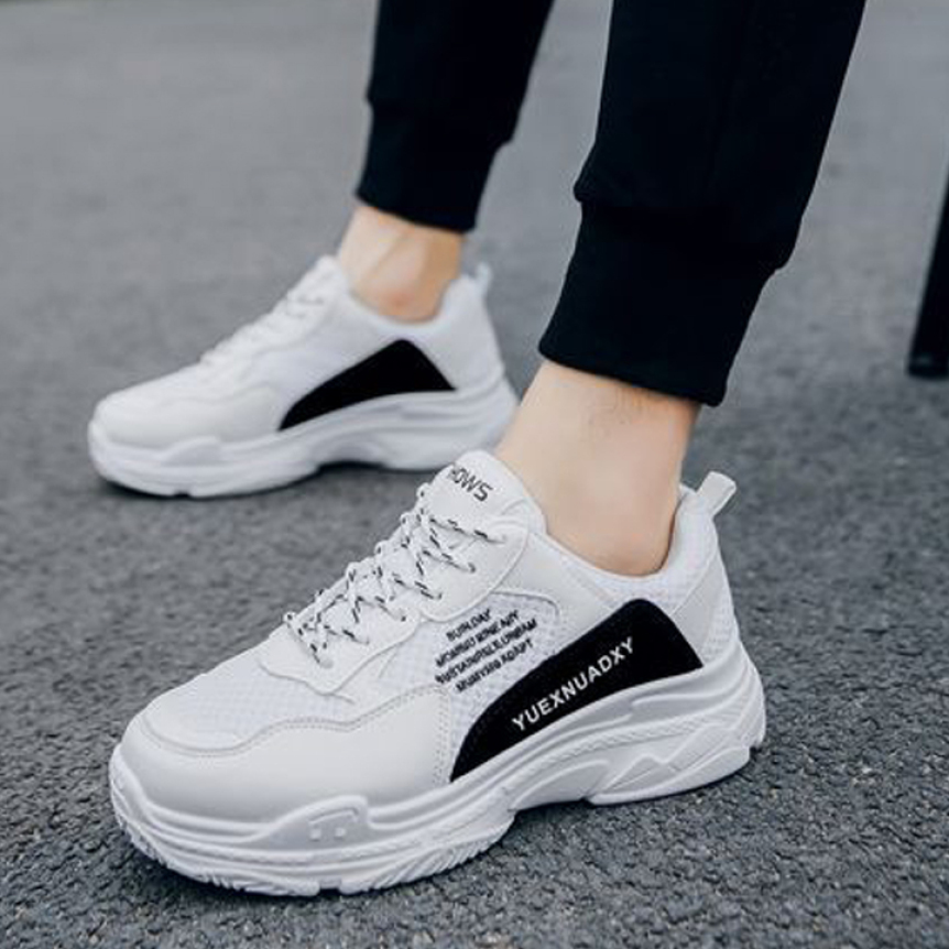 Giày thể thao nam sneaker Sườn Chữ Đỏ , Trắng LEMA - GN36 giá rẻ