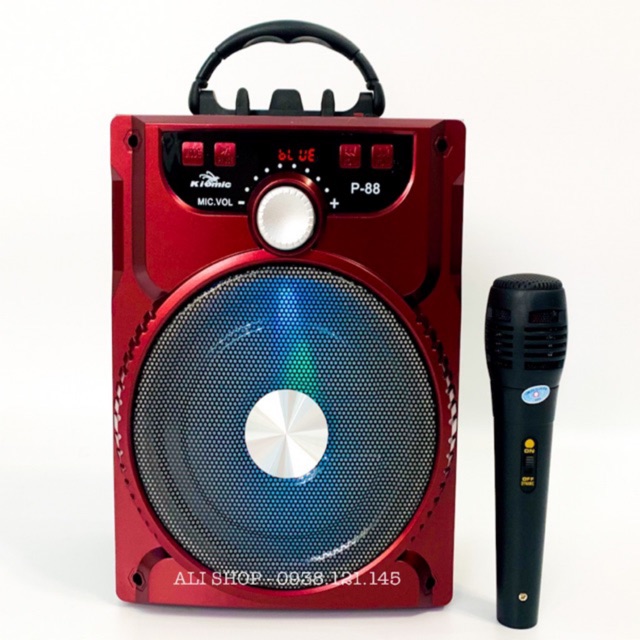 Loa kéo bluetooth p88 p89 kiomic tặng micro hát karaoke cực hay