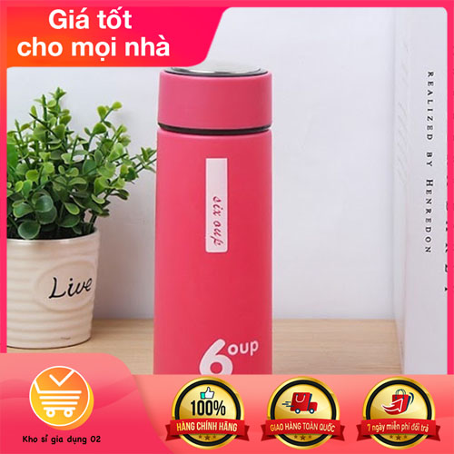 BÌNH GIỮ NHIỆT 2 LỚP 6 OUP  THỦY TINH 450ml