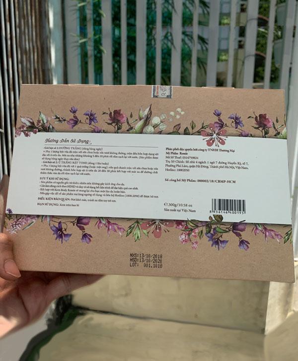 [HCM]Combo Bột Ủ Trắng Mặt+Body Rossie